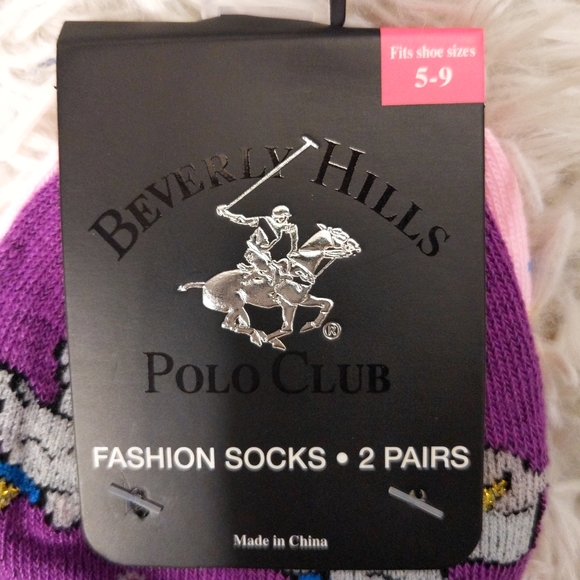 NWT Polo Club Pink and Purple Ankle Socks Pack - Picture 5 of 5